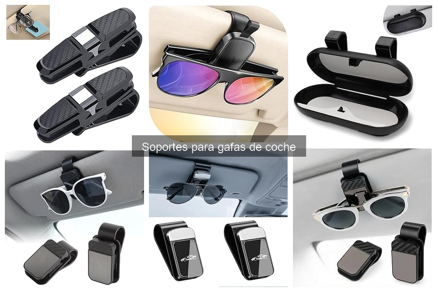 Guía de instalación y mantenimiento de soportes para gafas de coche