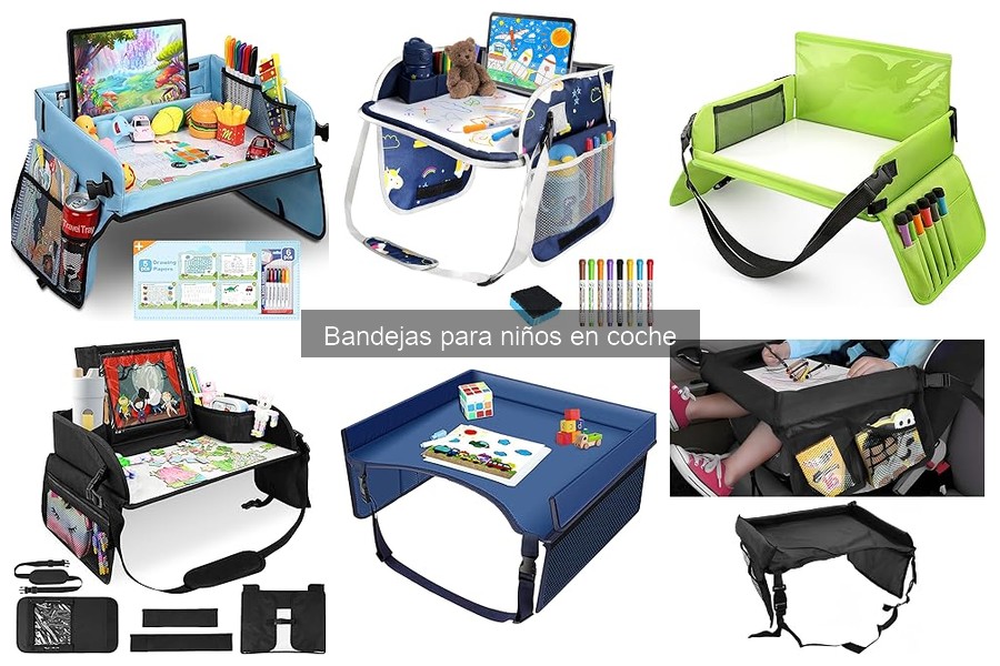 Mejores bandejas para niños en coche: comparativa 2026