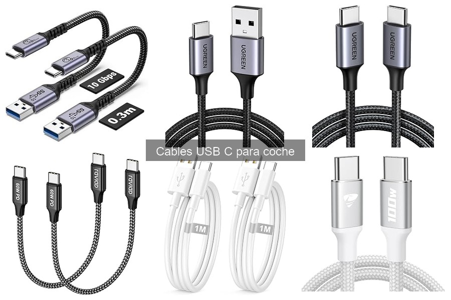 Mejores cables USB C para coche: comparativa y opiniones 2026
