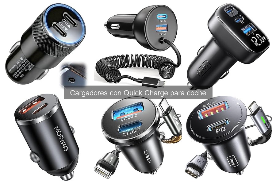 Mejores Cargadores Quick Charge para Coches VTC y Taxistas