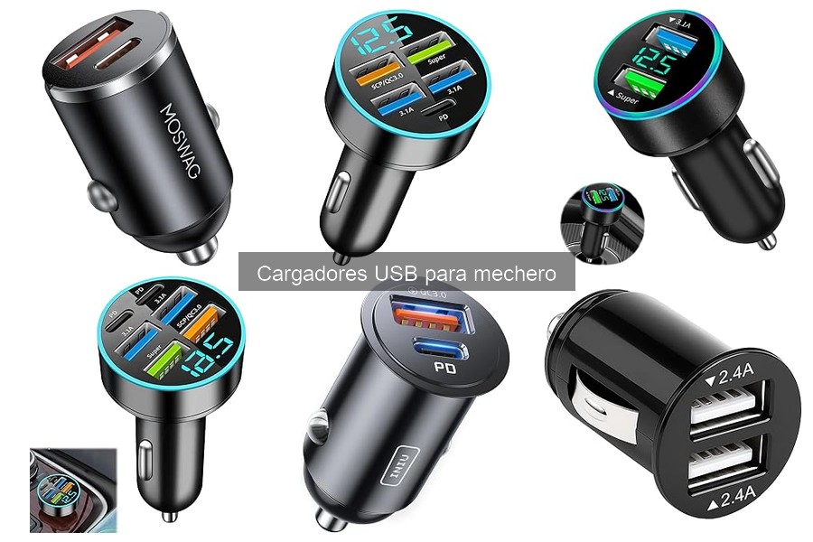 Mejores cargadores USB para mechero para taxistas en 2026