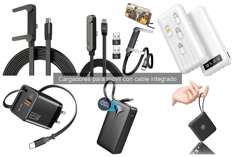 Tipos de Cargadores para Móvil con Cable Integrado